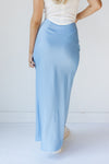 mode, french satin fishtail skirt