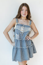 mode, collins overall dress