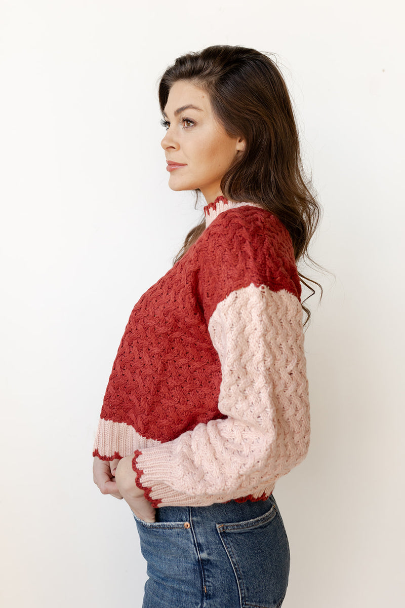 mode, the holiday knit sweater