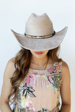 mode, kasey suede cowboy hat