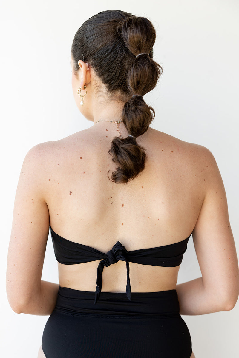 mode, tara tie bandeau swim top