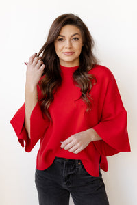 mode, harlow bell sleeve sweater