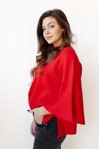 mode, harlow bell sleeve sweater