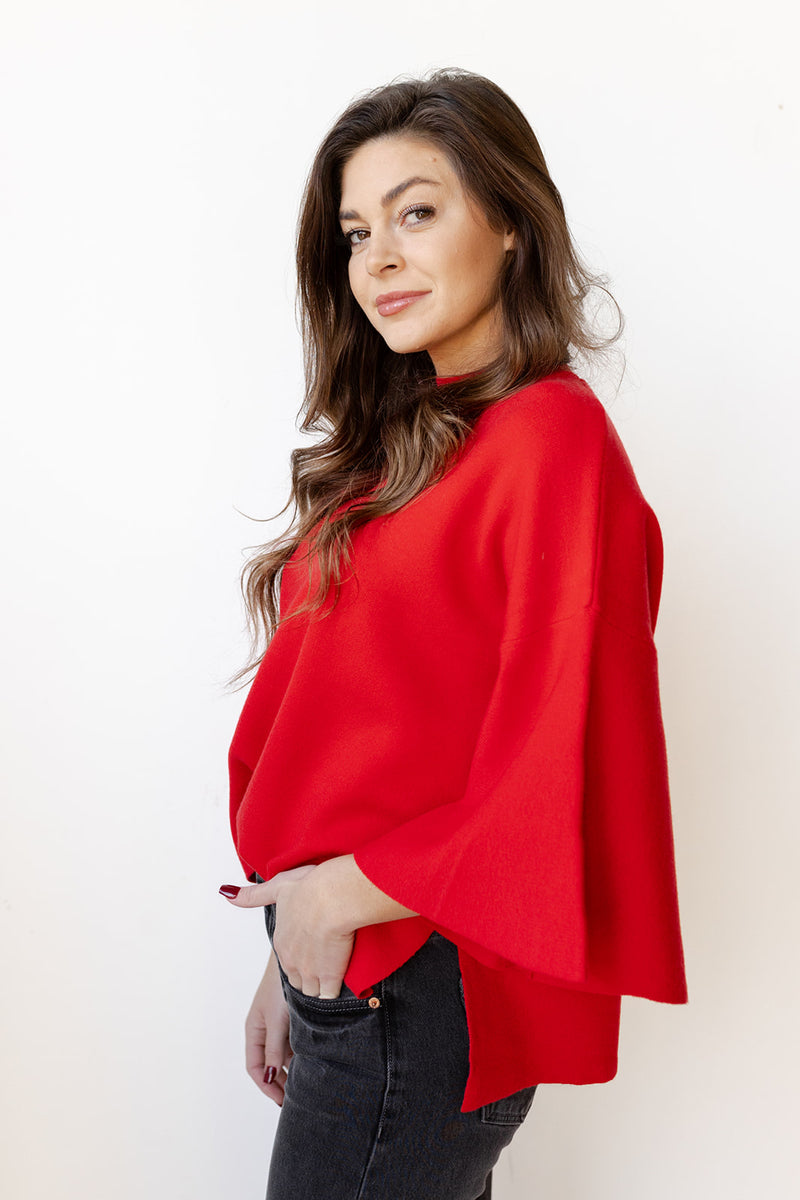 mode, harlow bell sleeve sweater