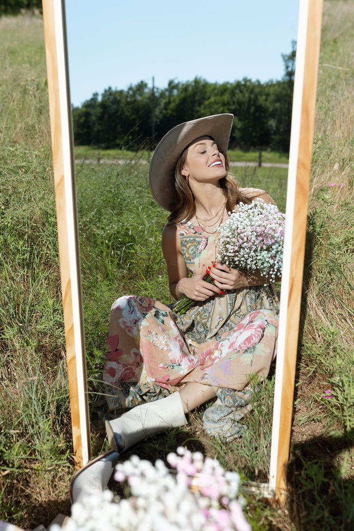 mode, kris floral maxi dress