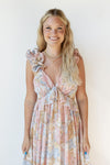 mode, brynn ruffle maxi dress