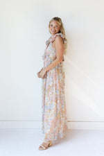 mode, brynn ruffle maxi dress