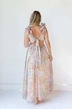 mode, brynn ruffle maxi dress
