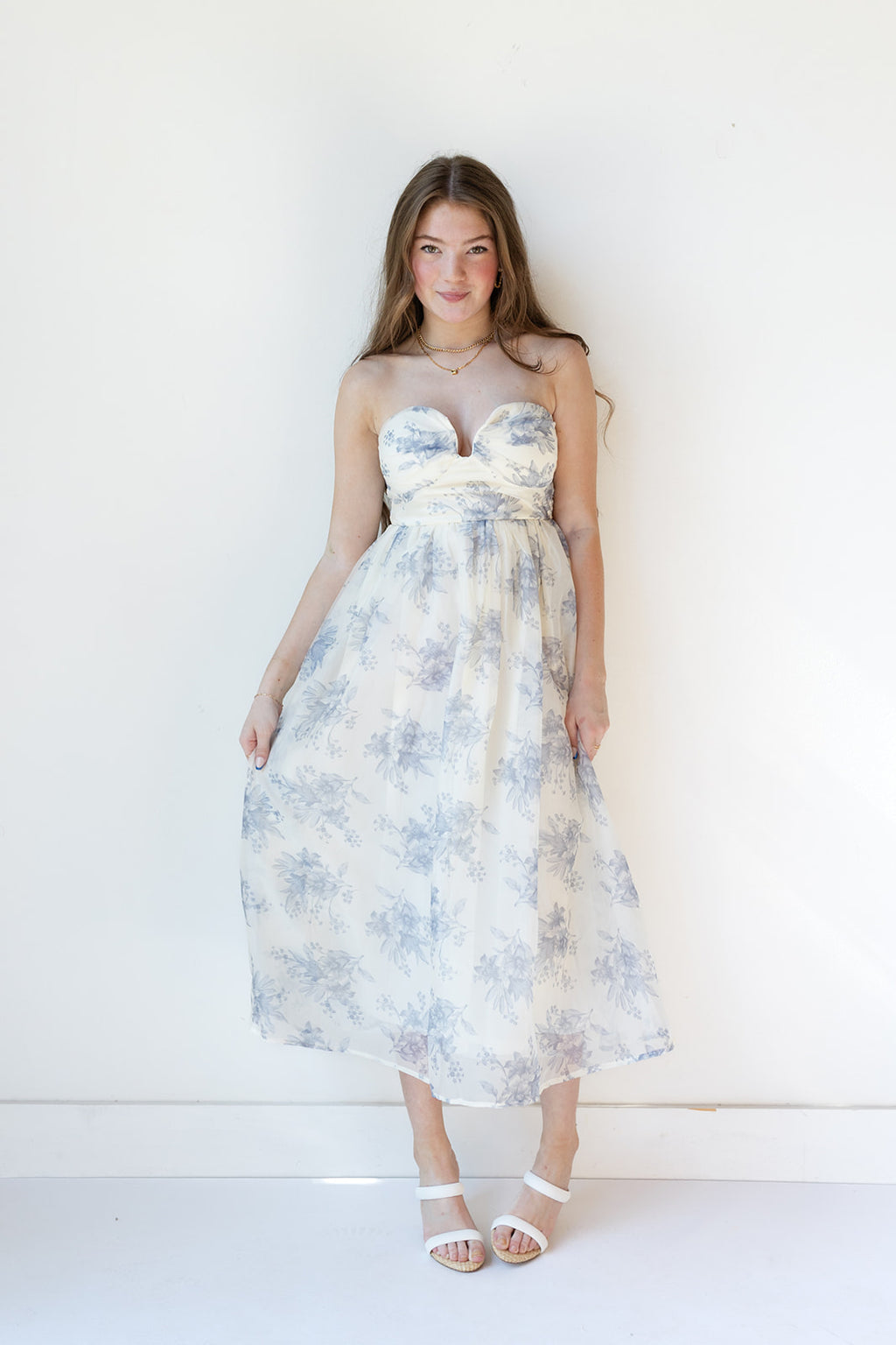 mode, adeline floral midi dress