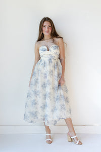 mode, adeline floral midi dress