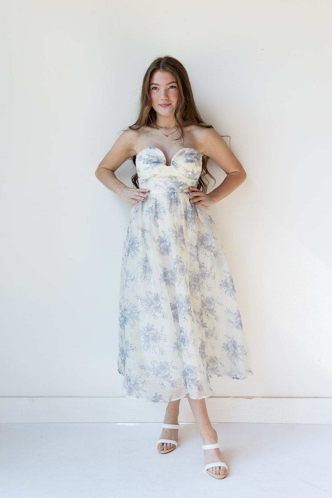 mode, adeline floral midi dress
