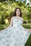 mode, adeline floral midi dress