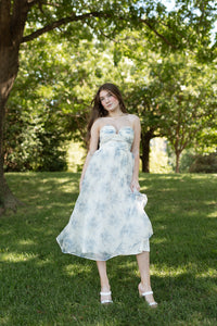 mode, adeline floral midi dress