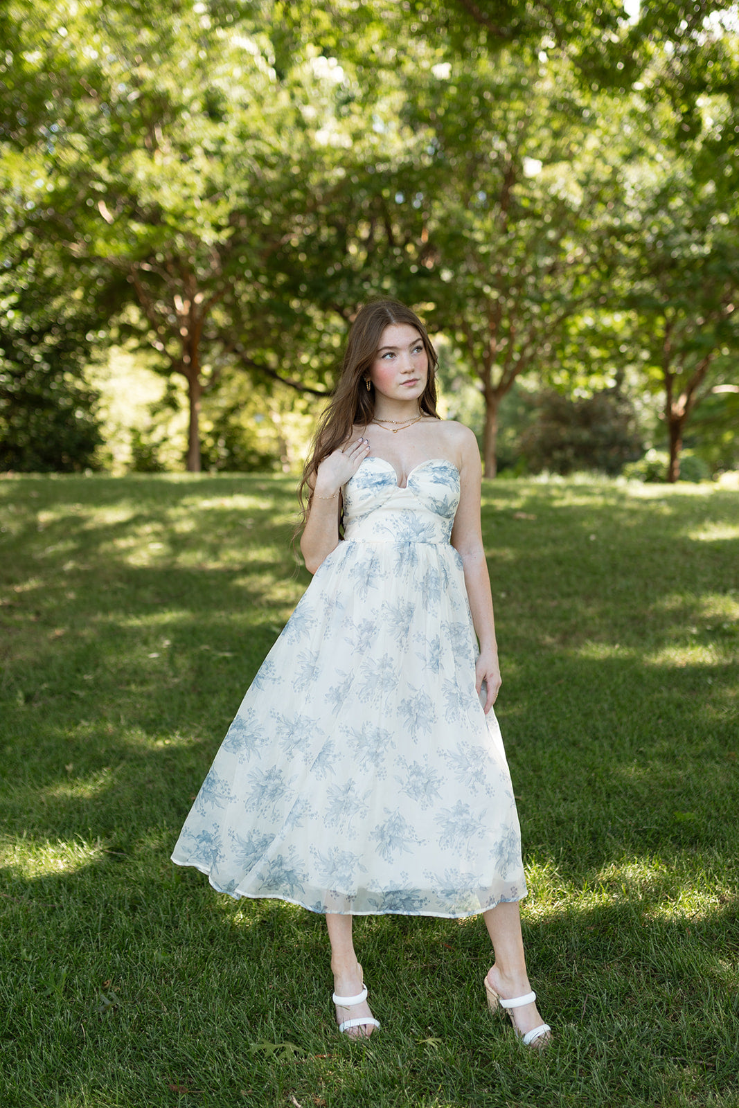 mode, adeline floral midi dress