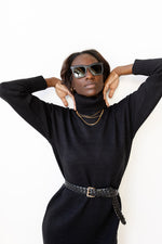 mode, vintage braided leather belt