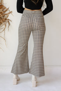 mode, hayden plaid flare pants
