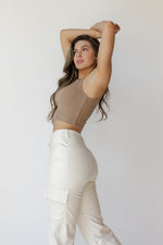 mode, jones leather cargo pant