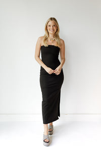 mode, midi tube dress