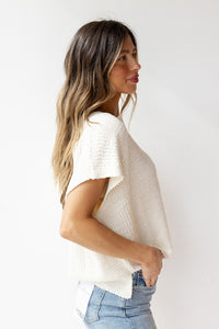 sweet as can be short sleeve sweater