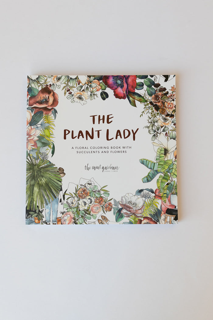 mode, plant lady coloring book