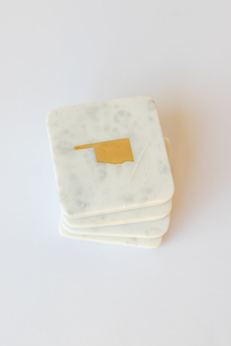 mode, oklahoma marble coasters