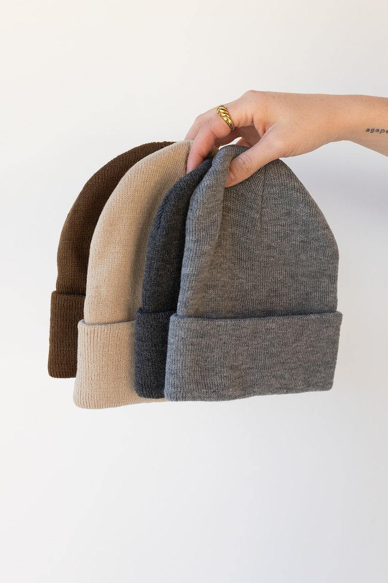 mode, classic knit beanie