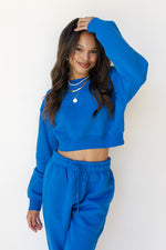 mode, treasure crop sweatshirt