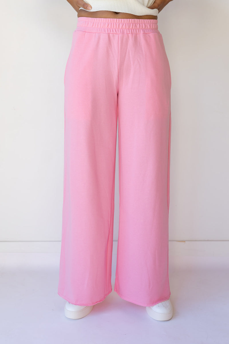 mode, wide leg sweat pants