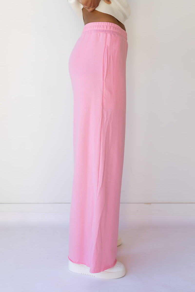 mode, wide leg sweat pants