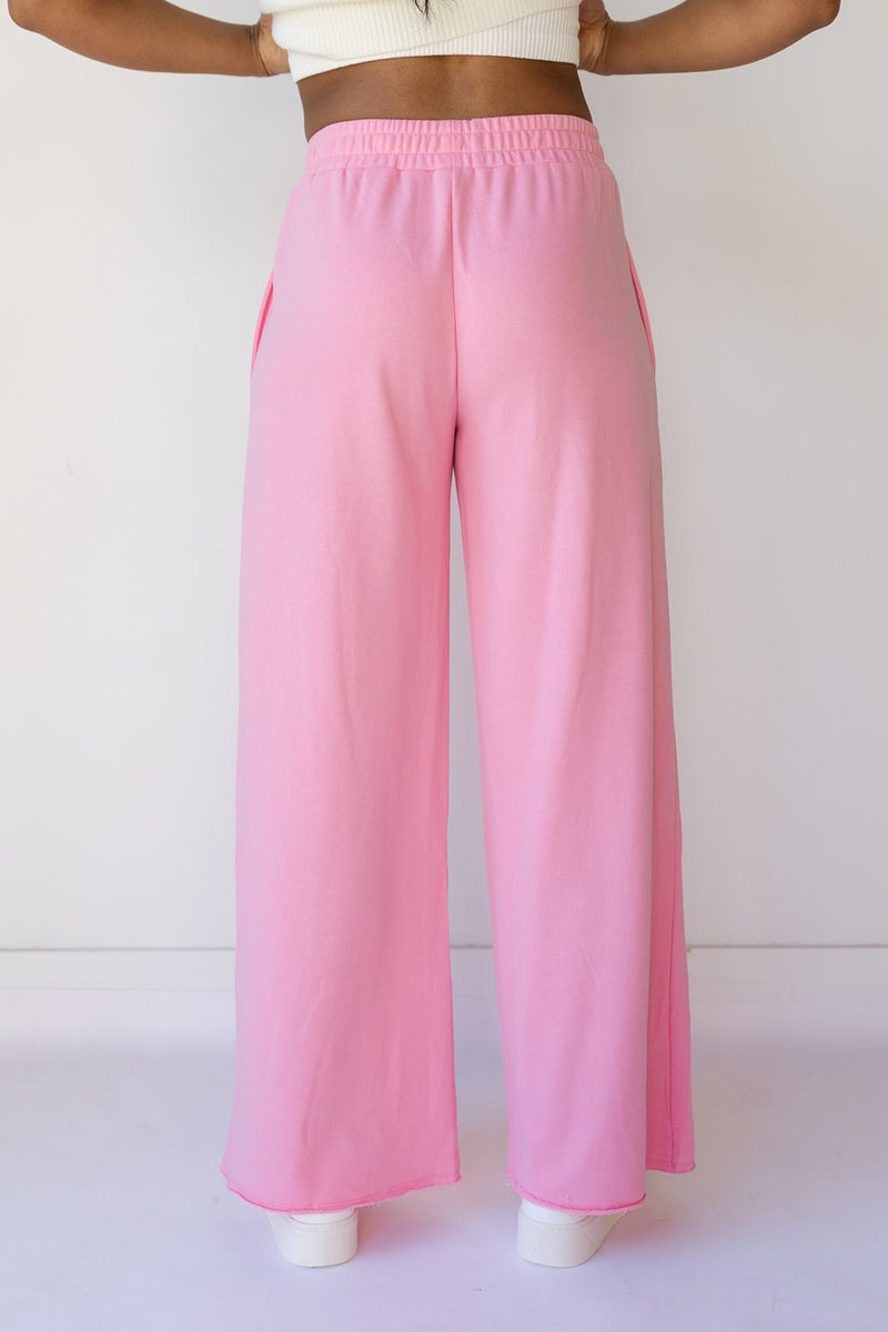 mode, wide leg sweat pants