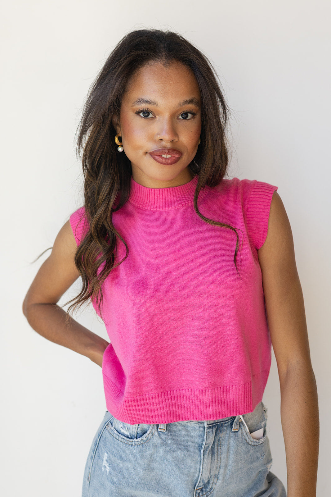 mode, etta sweater layering tank