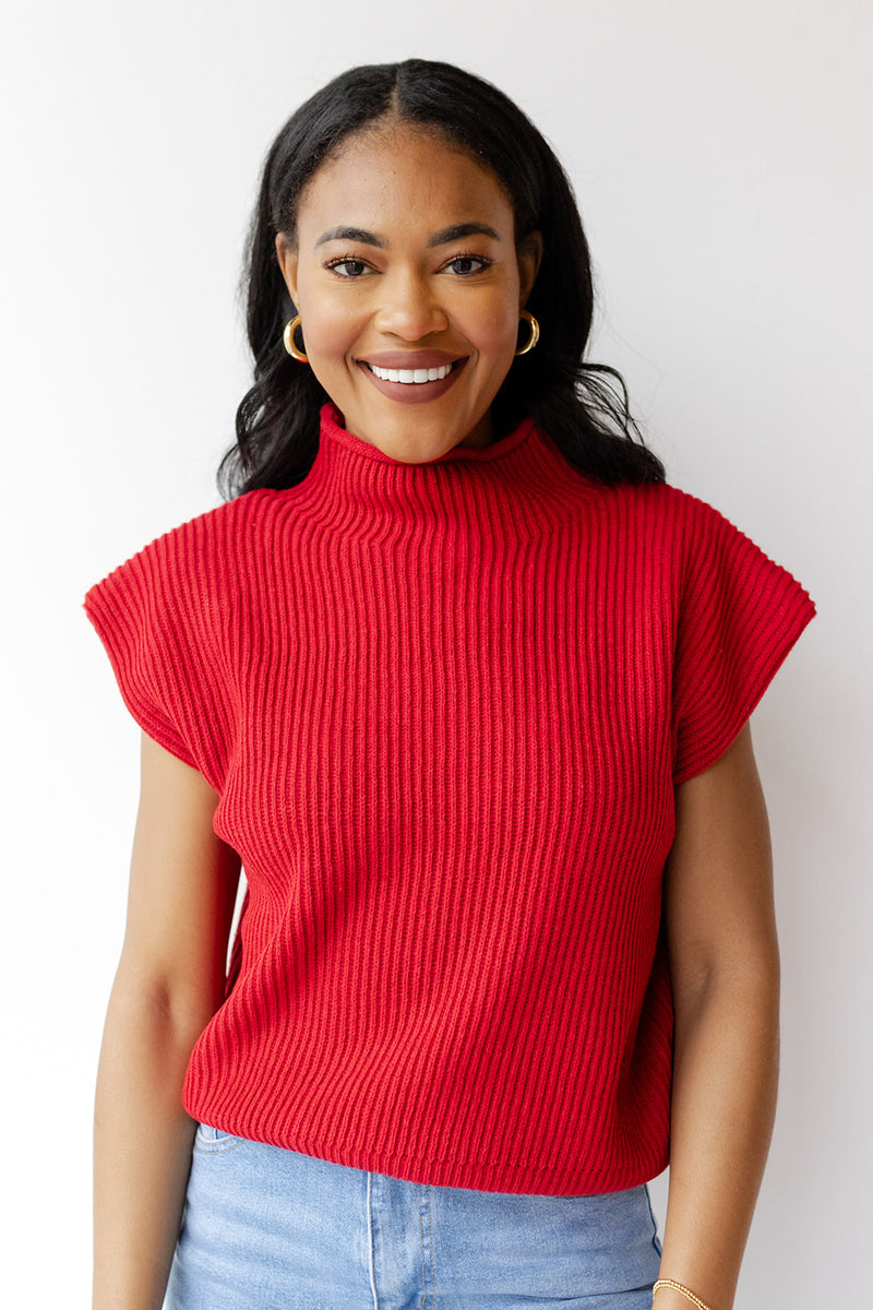 mode, simone power shoulder sweater