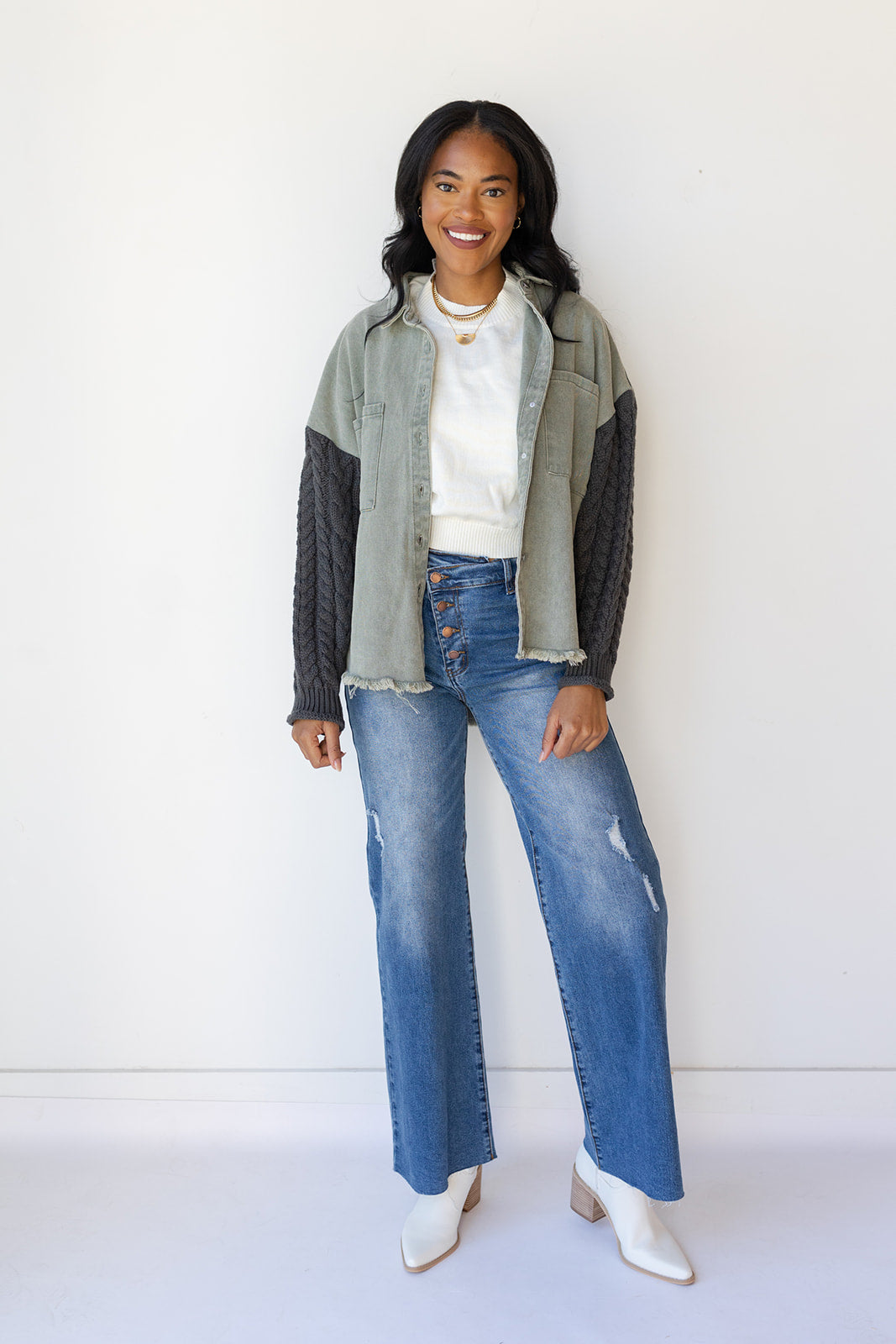 mode, demi denim jacket