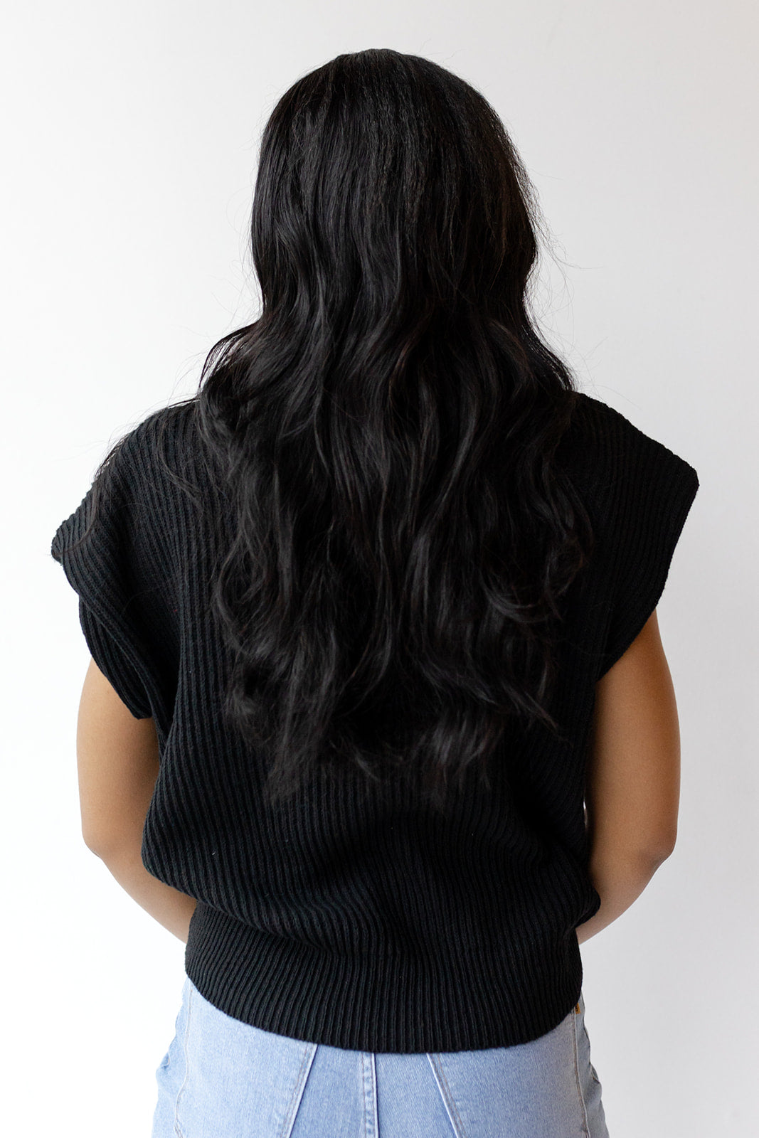 mode, simone power shoulder sweater