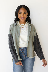 mode, demi denim jacket