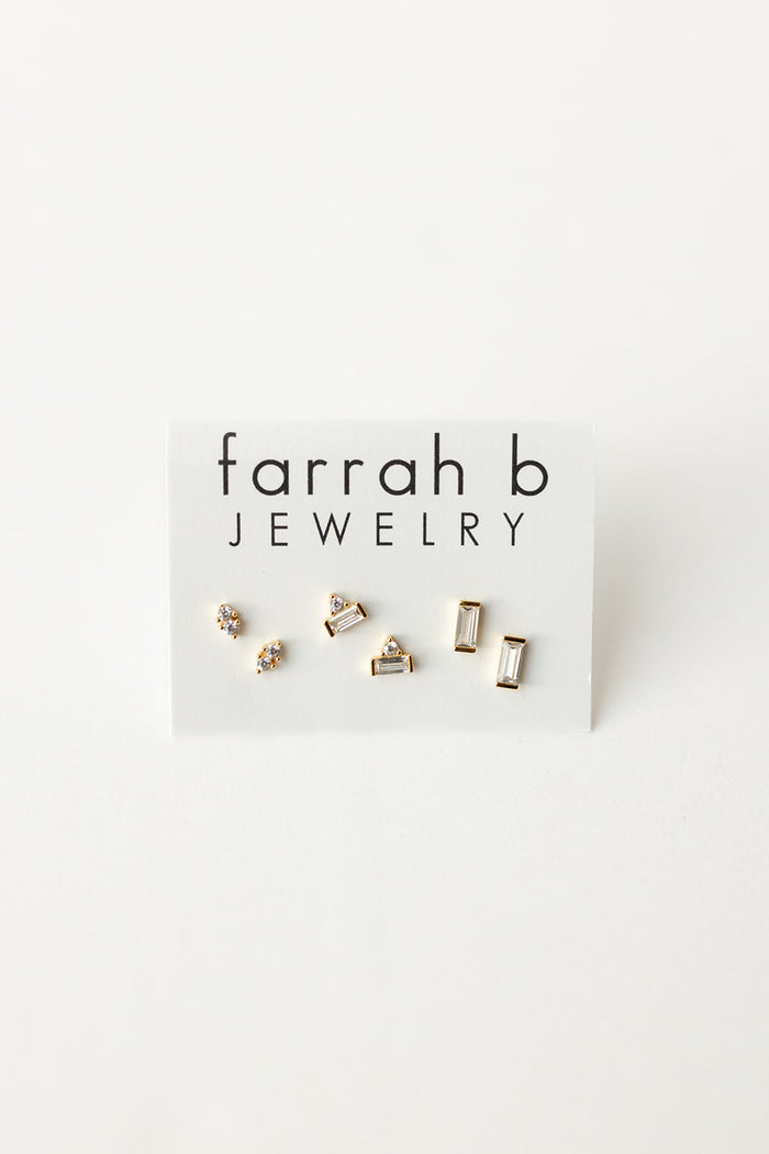 mode, upstage stud earrings