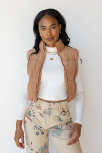 mode, cleo corduroy puffer vest