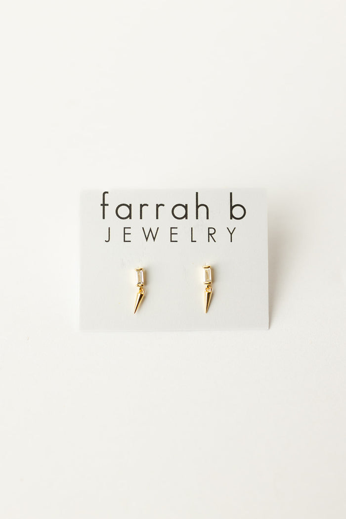 mode, spiked dangle studs