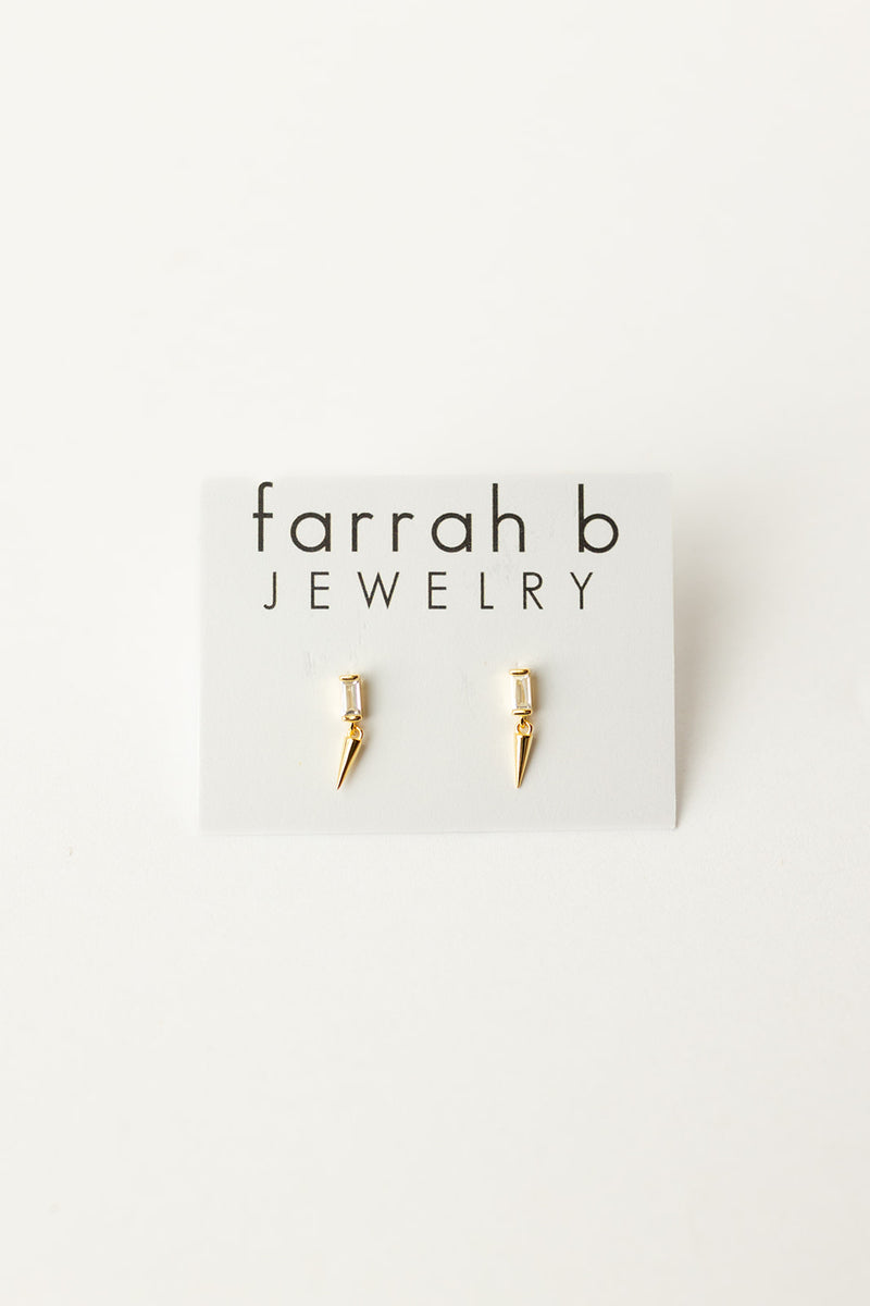 mode, spiked dangle studs