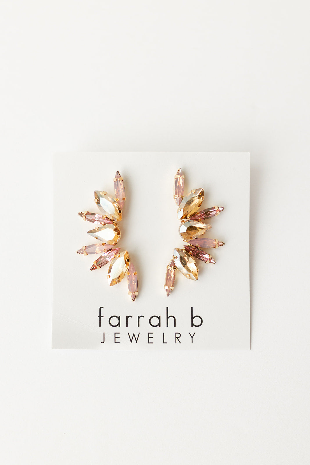 mode, old flame earrings, champagne