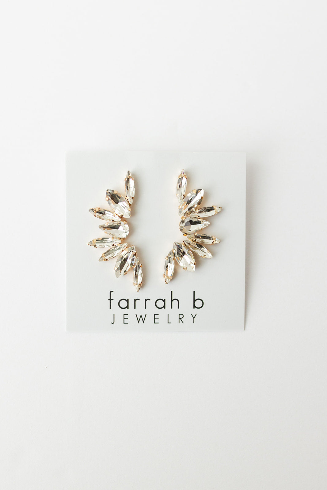 mode, old flame earrings, clear
