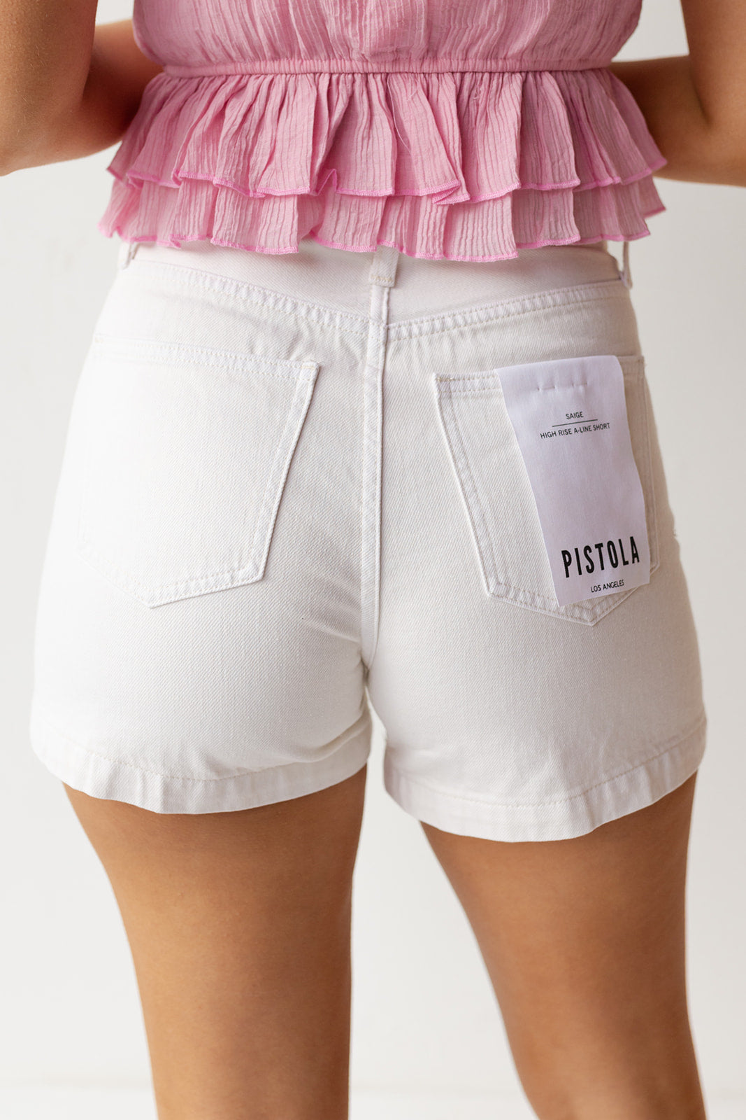 mode, saige high rise a-line shorts