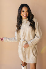 mode, cora mock neck sweater dress