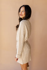 mode, cora mock neck sweater dress