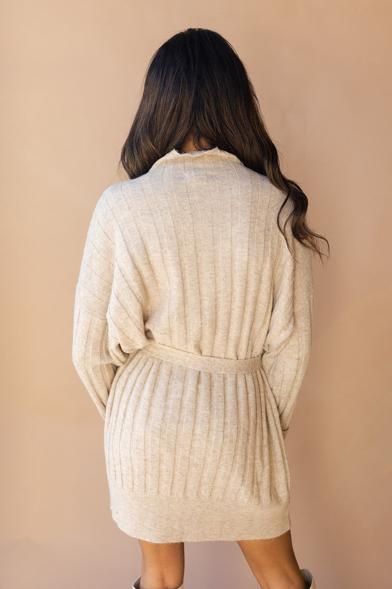 mode, cora mock neck sweater dress