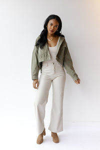 mode, teagan washed hoodie jacket