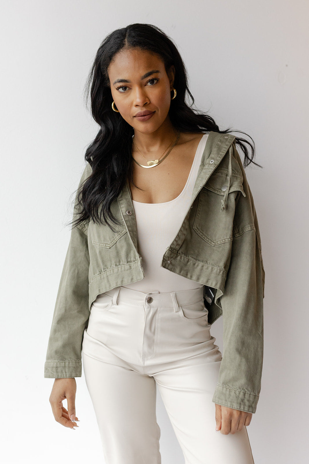 mode, teagan washed hoodie jacket