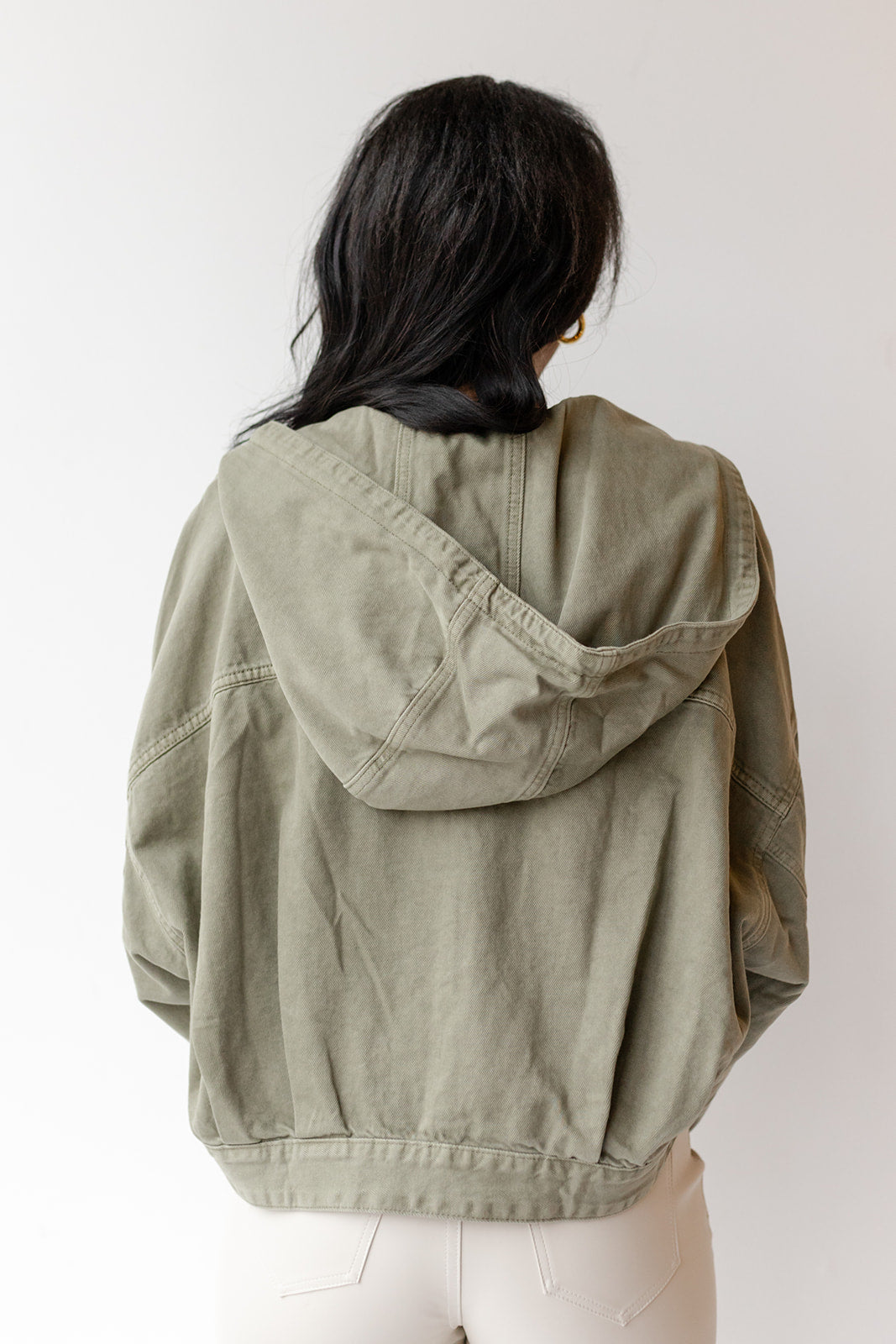 mode, teagan washed hoodie jacket