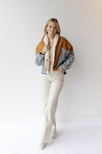 mode, marissa suede denim jacket