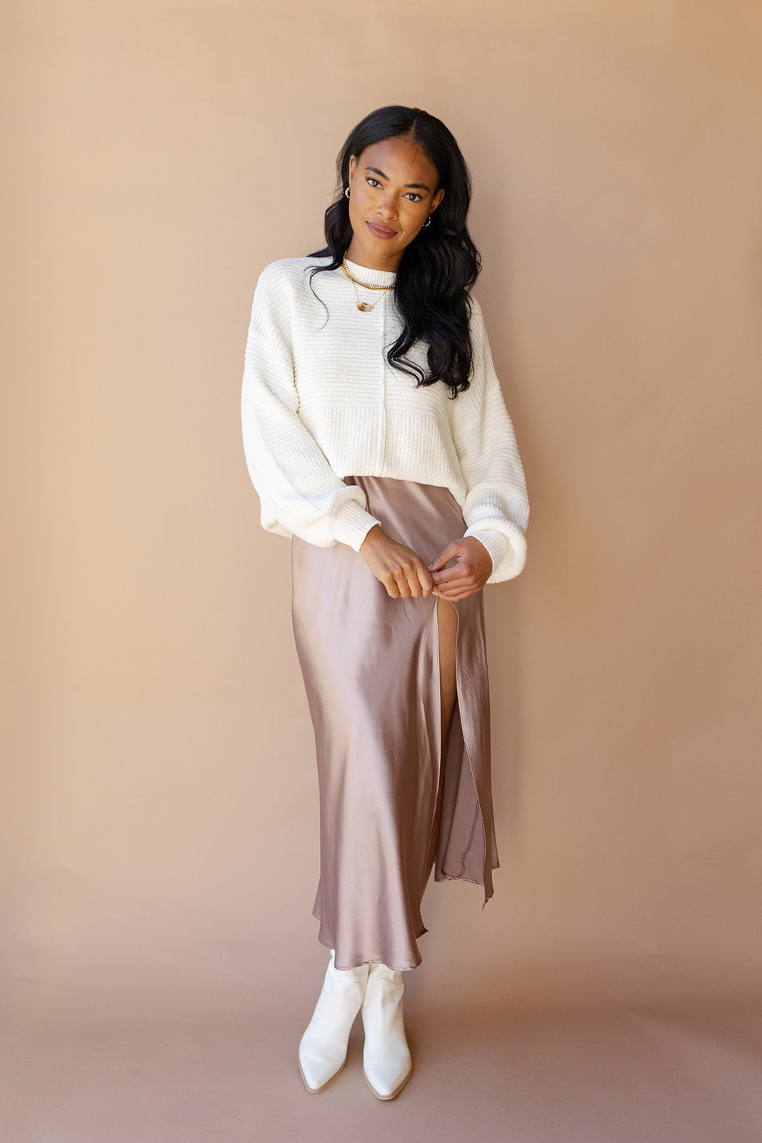 mode, callie ribbed knit sweater